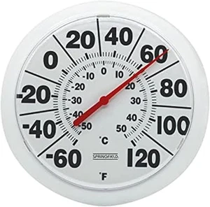 Indoor Outdoor Big Dial Thermometer, Wireless with Large Easy-To-Read Numbers, 8 - Picture 1 of 12