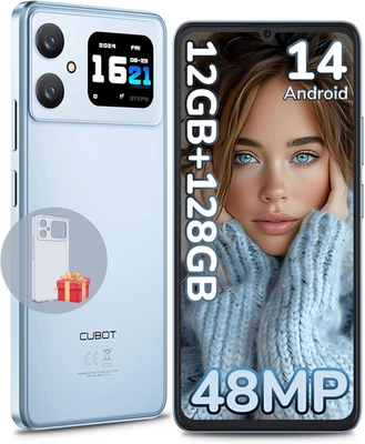 CUBOT A20 Smartphone Offerta Android 14, 12GB RAM+128GB ROM (1TB TF) Telefono, T - Immagine 1 di 4