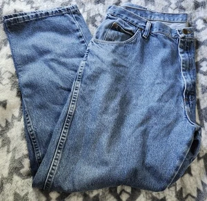 Wrangler Denim Jeans Mens 40x32 Blue Regular Fit - Picture 1 of 10