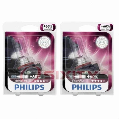 2 pc Philips Low Beam Headlight Bulbs for Jeep Compass Grand Cherokee al - Image 1 of 4