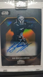 2024 Chrome Star Wars Black Katee Sackhoff as Bo-Katan Gold Refractor Auto /50 - Picture 1 of 4