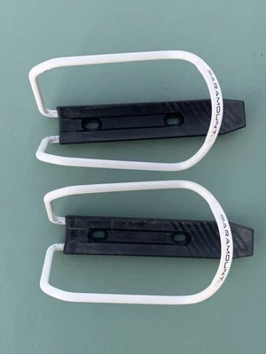 2 Vintage Schwinn Paramount White Water Bottle Cages, 1980’s, 1990’s - Image 1 of 4