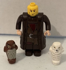 LEGO Harry Potter Minifigures: Hagrid, 2 Owls-Hedwig (White), Pigwidgeon (Brown) - Picture 1 of 8