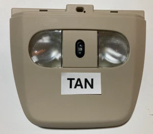 04-08 F-150 Overhead Console Dome Map Light w/ Window Switch TAN OEM - Bild 1 von 14