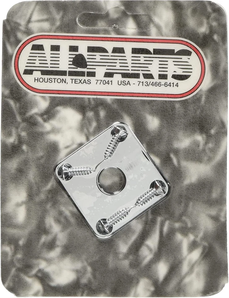 Allparts Jackplate for Les Paul Chrome W/ Screws AP 0633-010