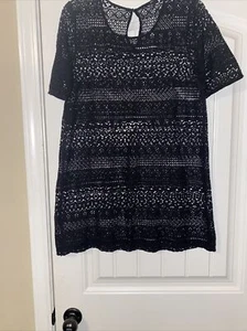 H&M Swimsuit cover up size large black - Bild 1 von 7