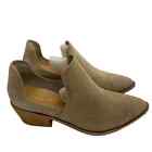 Chinese Laundry Taupe Gray Suede Pointed Toe Shooties Sz 8.5