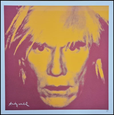 ANDY WARHOL * Self Portrait* lithograph * 50x50 cm*limited # 135/500 CMOA signed - Bild 1 von 4