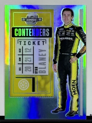 2021 Panini Chronicles Contenders Optic Racing #16 Ryan Blaney Silver Prizm - Image 1 of 2