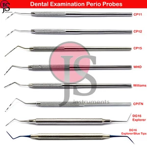 Explorador endodóntico de medición de profundidad de bolsillo sonda periodontal dentista - Imagen 1 de 11
