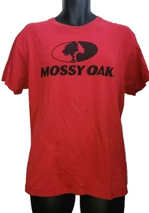 Mossy Oak Shirt Mens 2X Large Red Logo Graphic Tee Basic Outdoors Hunting TEE - Picture 1 of 3