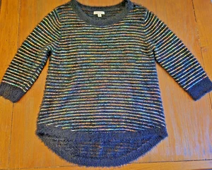 JOHN PAUL RICHARD Womens M Sweater Stripes Pullover Long Sleeve Soft - Picture 1 of 8