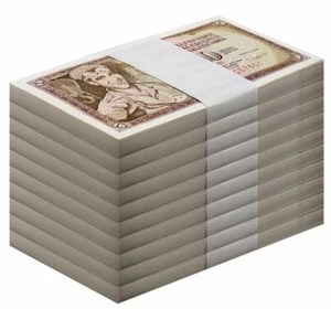 Yugoslavia 10 Dinara, 1981, P-87b, UNC X 1000 PCS Brick - Picture 1 of 2
