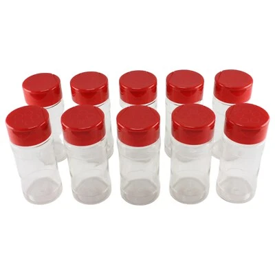 SKYWAY PRODUCTS Skyway 4 OZ Plastic Seasoning Containers Spice Bottles Jars - Set of 10-BPA Free