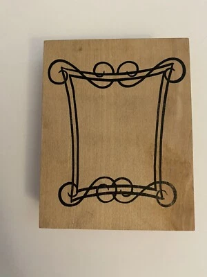 Sello de goma montado en madera con marco moderno All Night Media 583K RS4 Foto 1 de 4