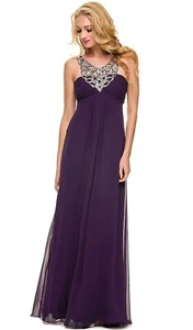 NWT Nox Anabel #2592 Embellished Scoop Neck Empire Waist Dress sz XS - Picture 1 of 4