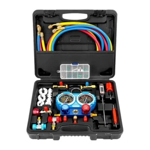 Air Conditioner Pressure Gauge Set Auto Air Conditioner Manifold Pressure Gauge - Picture 1 of 21