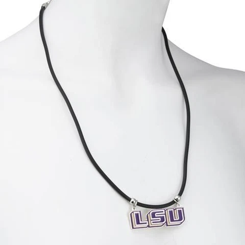 NCAA Louisiana State Fightin Tigers Rubber Cord Necklace Cover