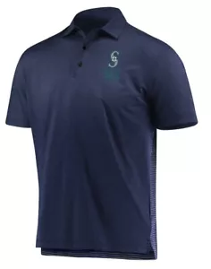 New NWT S/S Seattle Mariners Polo Style Coach’s Shirt Mens Size M Medium - Picture 1 of 11