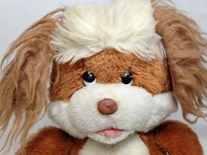 Vintage Mighty Star Plush Sitting Puppy Dog Brown Stuffed Animal 10" Korea #4514 - Picture 1 of 11