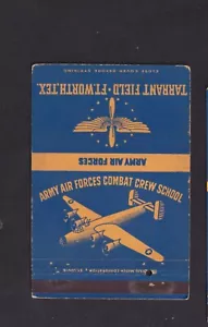 Old Matchcover USA BN157495 matchbox Military Airplane - Picture 1 of 2