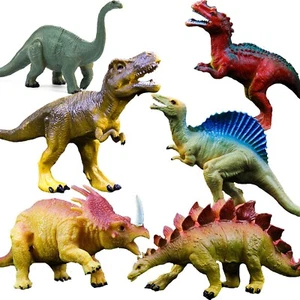 Realistic Dinosaur Figure Toys, 6 Pack 6'' to 7" Large Size Plastic - Picture 1 of 2