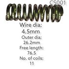 4.5mm Wire Diameter x 26.2mm Outer Diameter x76.5mm Long Compression Spring 1Pcs