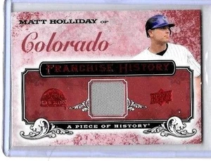 CAMISETA USADA MATT HOLLIDAY 2008 UD A PIECE OF HISTORY FRANQUICIA JUEGO - Imagen 1 de 1