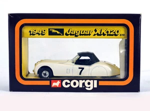 CORGI TOYS 819 1/36 1949 JAGUAR KX120 WHITE ,NEW OLD STOCK - Picture 1 of 3
