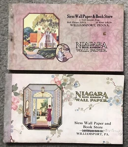 Vintage Niagara Blue Ribbon Wall-Paper Sample Brochure Catalog Lot of 2 - Picture 1 of 4