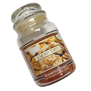 YANKEE CANDLE “Almond Toffee” NEW Retired Scent HTF Large Jar 22 oz - Picture 1 of 11