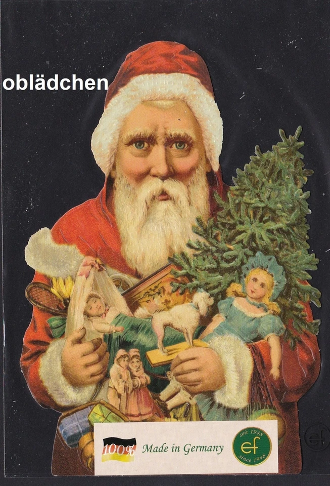 #Feuilles Chromos# Ef 5150 Bild-Karte / Riesenoblate, Père Noël / Santa