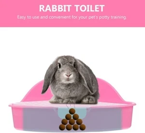 Animal Pet Kit Triangle Potty Space-saving Litter Box Detachable Ideal for Guine - Picture 1 of 3