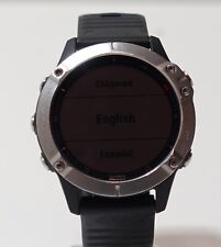 Garmin Fenix 6 47mm (Multisport Fitness Watch) Silver with Black Band