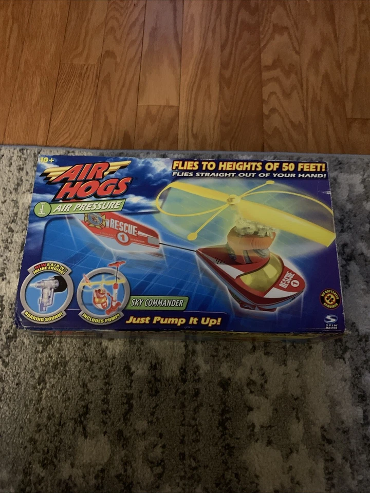 Very Cool! Vintage Air Hogs Sky Commander Rescue Helicopter, Open Box - Image 1 of 4