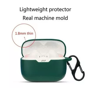 Silicone Protective Case Rubber Cover for JBL Tune 230NC Bluetooth Earphone US - Picture 1 of 16