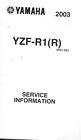 Genuine  Yamaha Yzf-R1 (R)  2003  Factory  Service   Information  Manual