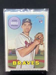 2018 Topps Heritage Jesse Biddle Rookie RC #577 Atlanta Braves