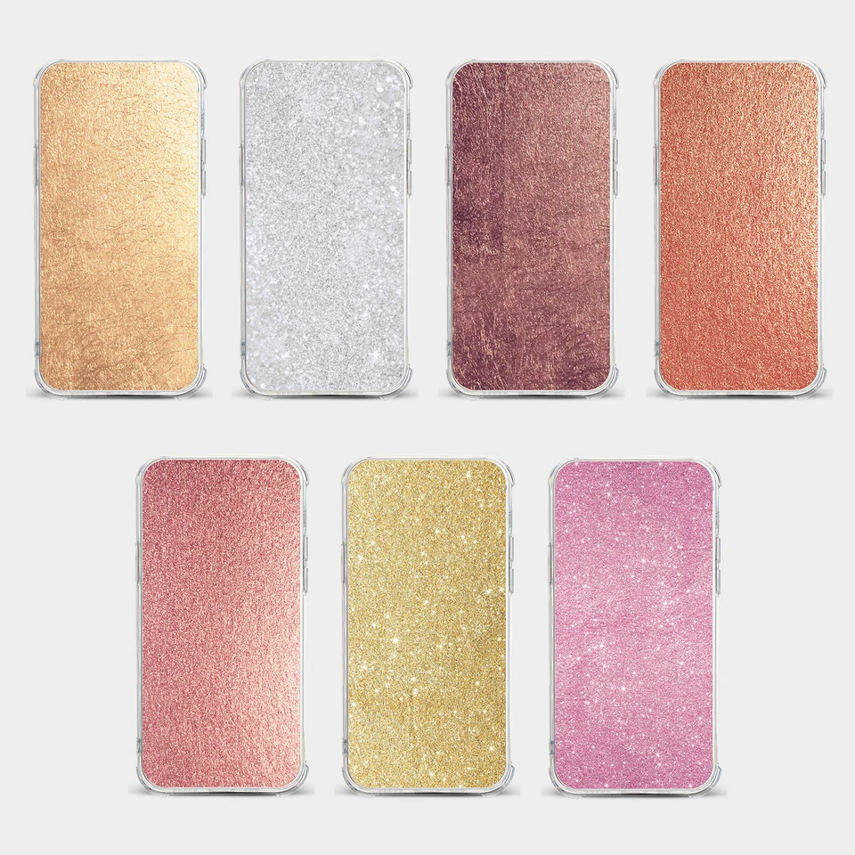 CASE FOR IPHONE 15 14 13 12 11 SE 8 PRO SHOCKPROOF PHONE COVER ROSE GOLD GLITTER - Image 1 of 1