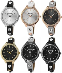 Reloj de Mujer Excellanc 40mm Oro Rosa Oro Plata Negro Colores Piedras Moderno - Imagen 1 de 8