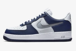 Nike Air Force 1 '07 LV8 UK 10.5/13/14 EUR 45.5/48.5/49.5 Midnight Navy Wolf - Picture 1 of 6