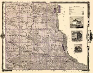 Mapa histórico del condado - Clayton County Iowa - Andreas 1874 - 23 x 29,37 - Imagen 1 de 20