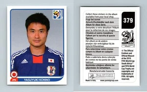 Yasuyuki Konno #379 South Africa 2010 Fifa World Cup Panini Sticker - Picture 1 of 1