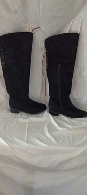 Top Moda Size 8 Over Knee Suede Boots New - Image 1 of 4