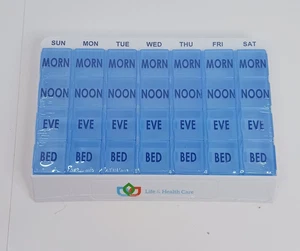 Apex Medi Chest Pill Organizer 7 Day Tray Pop Out Convenience Removable Travel - Picture 1 of 10