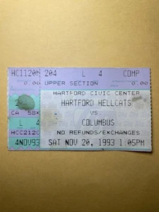 Ticketmaster 1993 Hartford Hellcats vs Columbus CBA Basketball Ticket - Picture 1 of 2