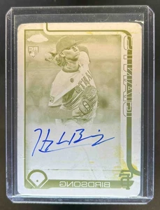2025 Topps Chrome Hayden Birdsong Rookie Auto Printing Plates Yellow RC #1/1 - Picture 1 of 2