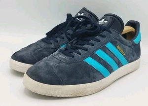 Adidas Gazelle Hombres Reino Unido 9 Legend Tinta Azul Marino Goma Retro 2016 Gamuza Entrenador BB5256 - Imagen 1 de 11