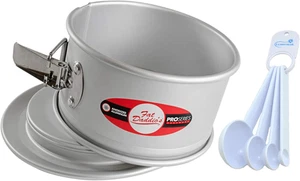 Springform Pfanne eloxiertes Aluminium 6 x 3 Zoll Konvolut mit Messlöffeln - Bild 1 von 3