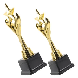 Trofeo de pentagrama de 2 piezas trofeos de premio de competencia infantil para niños - Imagen 1 de 12
